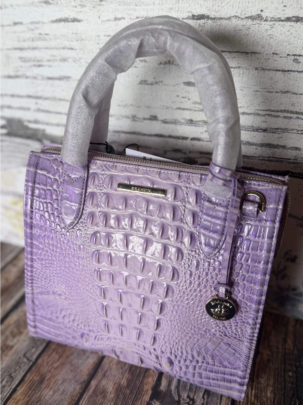 Brahmin Small Caroline In Gentle Lavender NWT Beautiful Purple